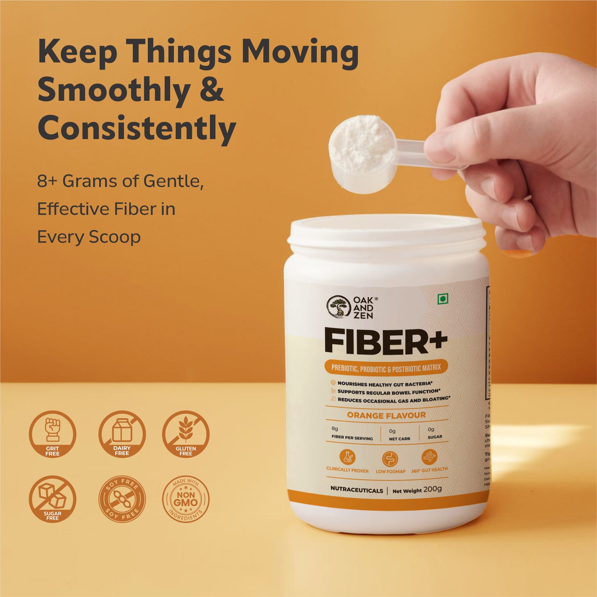 Fiber+ | Orange Flavor – Oak and Zen
