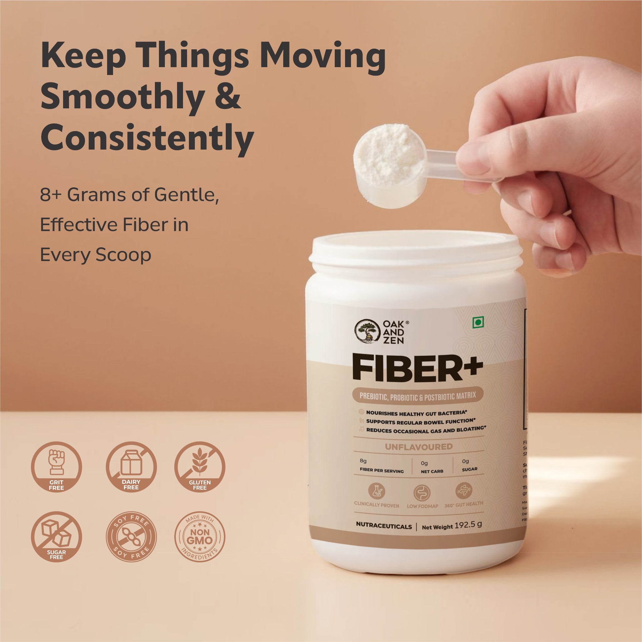 Fiber+ | Unflavoured – Oak and Zen